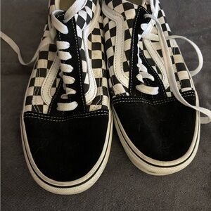 Vans Black  and White Checkered vans Sneakers